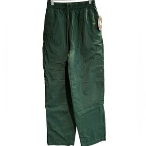 Game Sportswear  Green Nylon Lined Athletic Pants 🆕